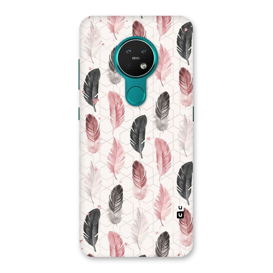 Feather Line Pattern Back Case for Nokia 7.2