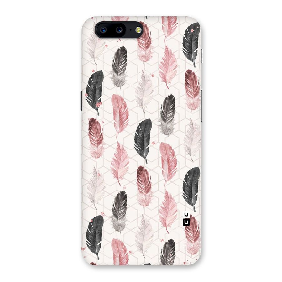 Feather Line Pattern Back Case for OnePlus 5