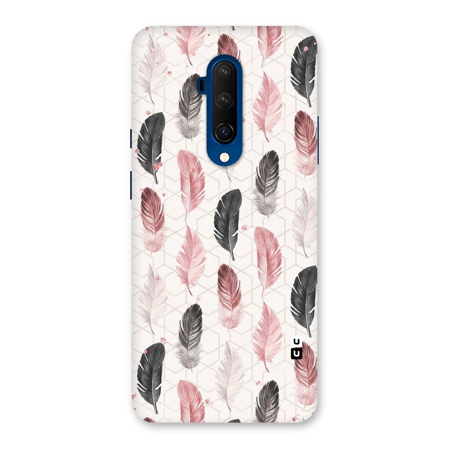 Feather Line Pattern Back Case for OnePlus 7T Pro