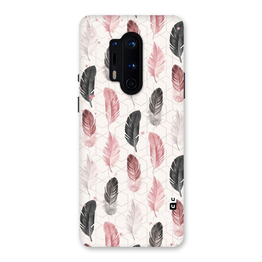 Feather Line Pattern Back Case for OnePlus 8 Pro
