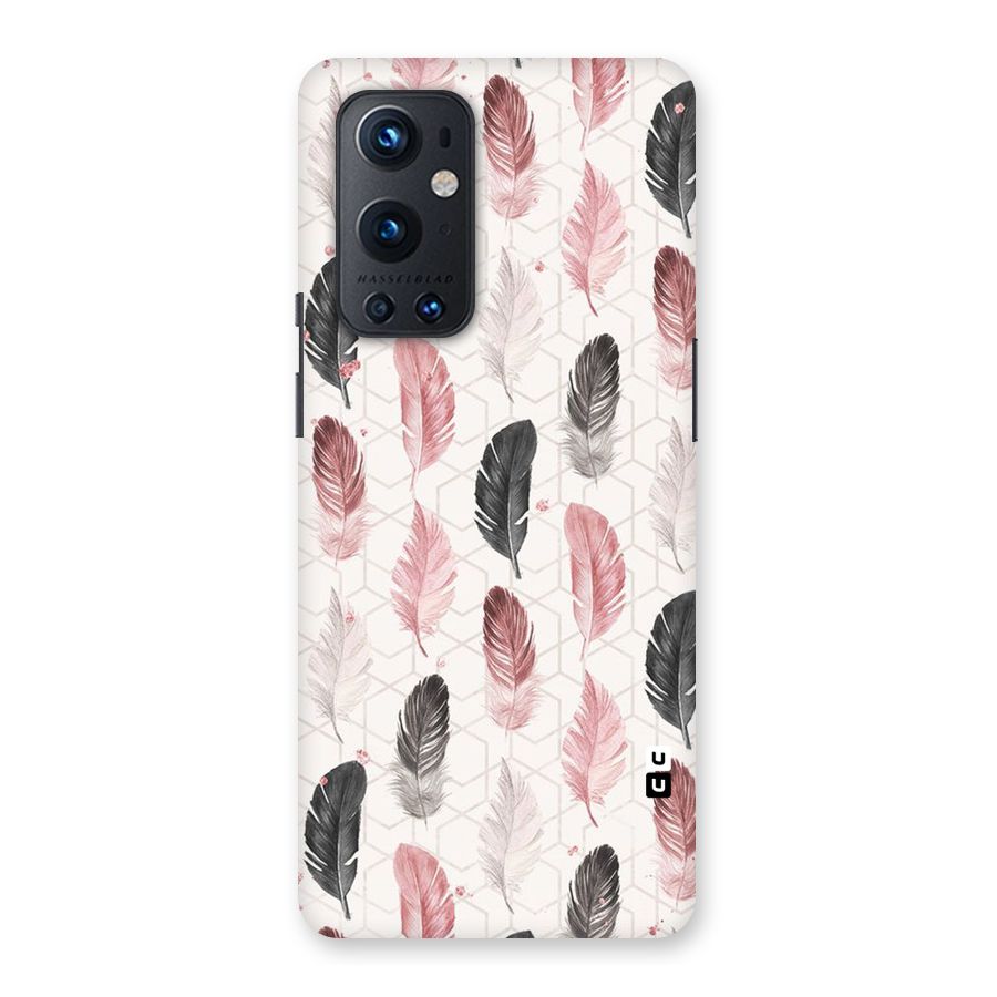 Feather Line Pattern Back Case for OnePlus 9 Pro