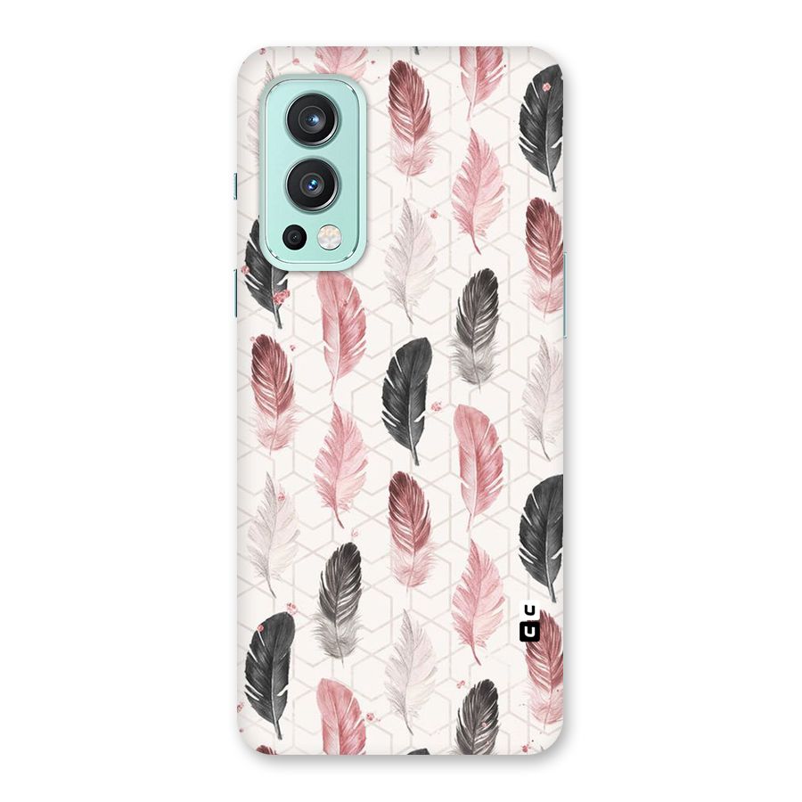 Feather Line Pattern Back Case for OnePlus Nord 2 5G