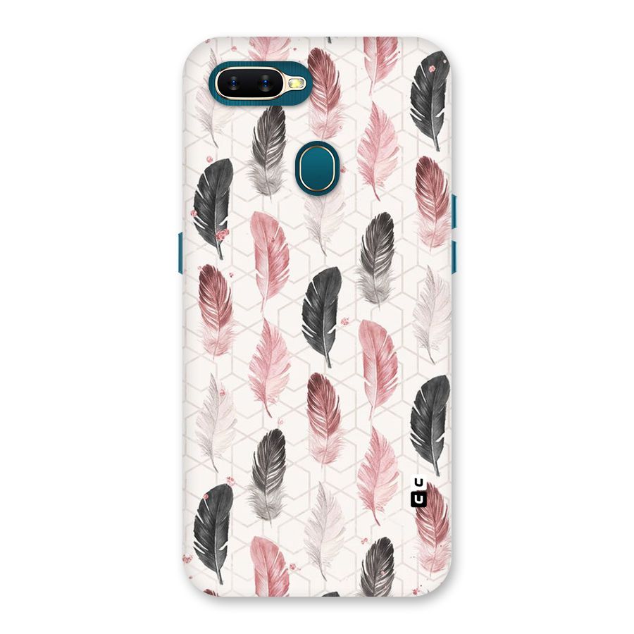 Feather Line Pattern Back Case for Oppo A11k
