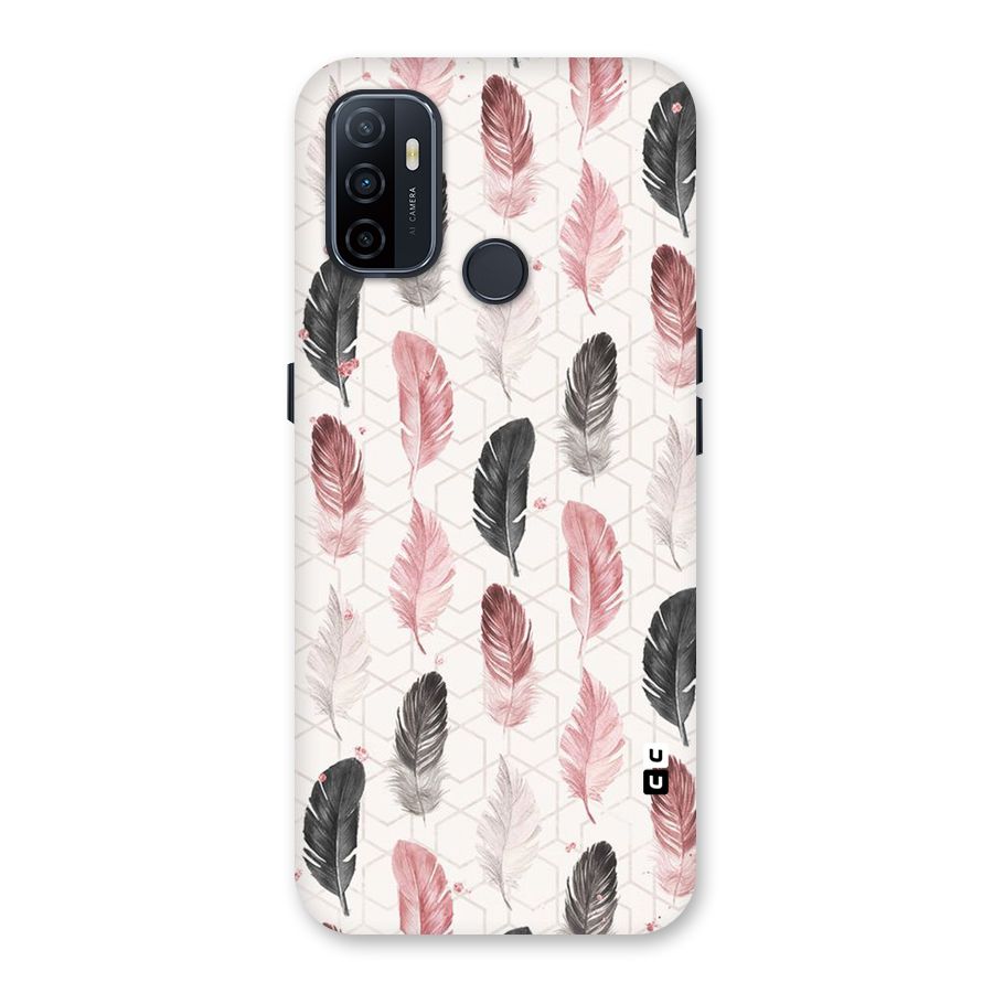 Feather Line Pattern Back Case for Oppo A32