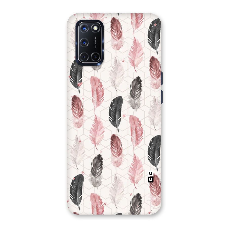 Feather Line Pattern Back Case for Oppo A52