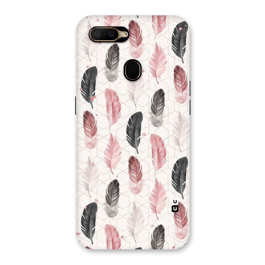 Feather Line Pattern Back Case for Oppo A5s