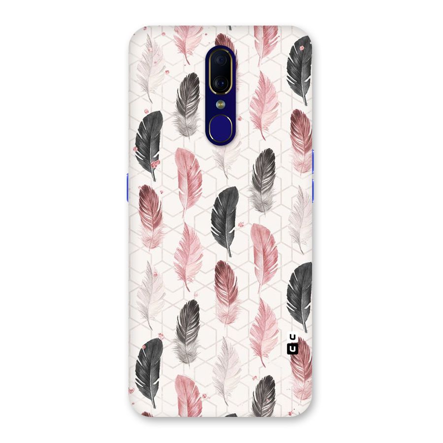 Feather Line Pattern Back Case for Oppo F11