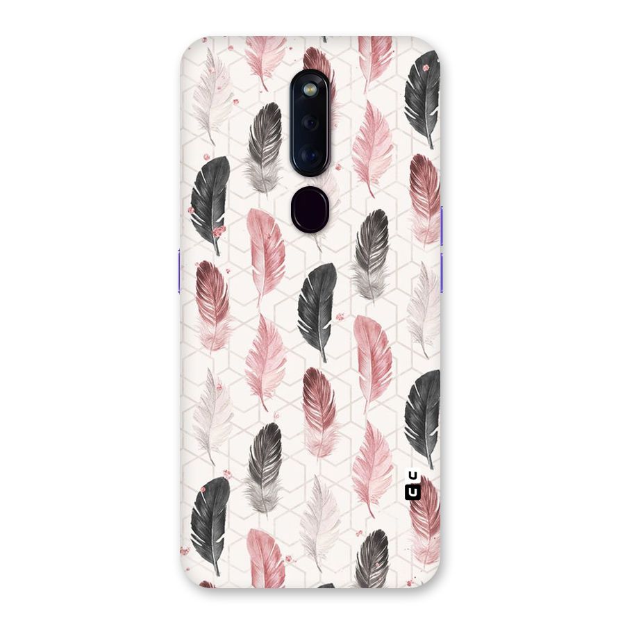 Feather Line Pattern Back Case for Oppo F11 Pro