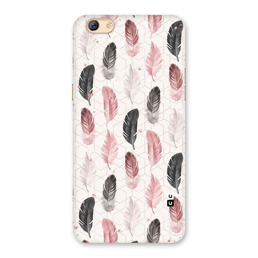 Feather Line Pattern Back Case for Oppo F3 Plus