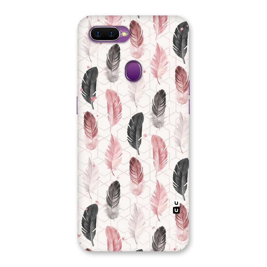 Feather Line Pattern Back Case for Oppo F9
