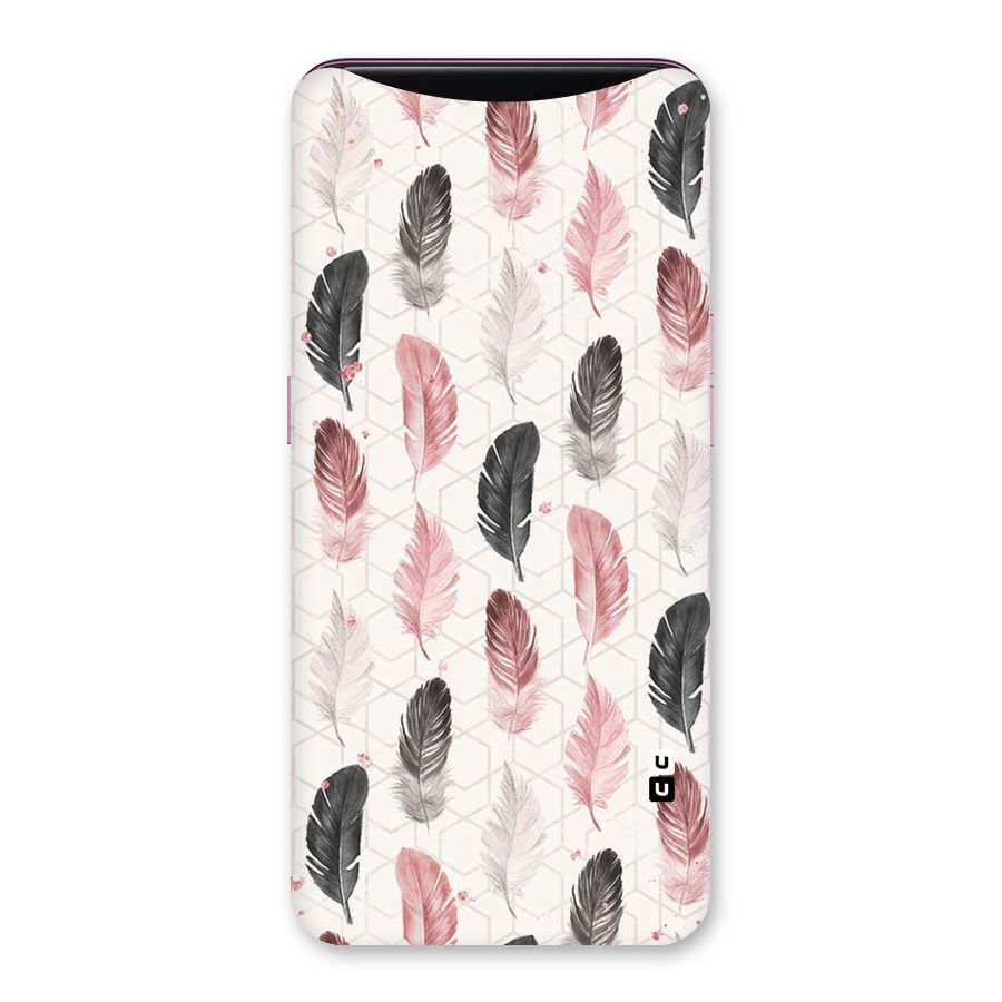 Feather Line Pattern Back Case for Oppo Find X