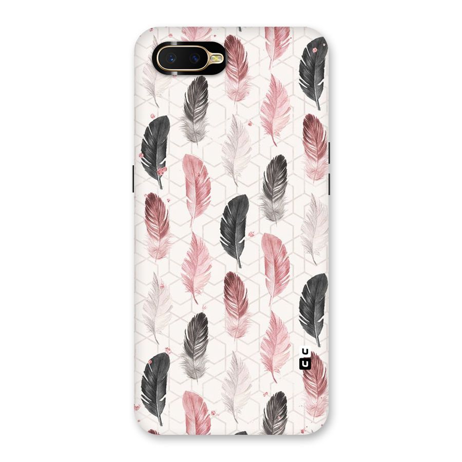 Feather Line Pattern Back Case for Oppo K1
