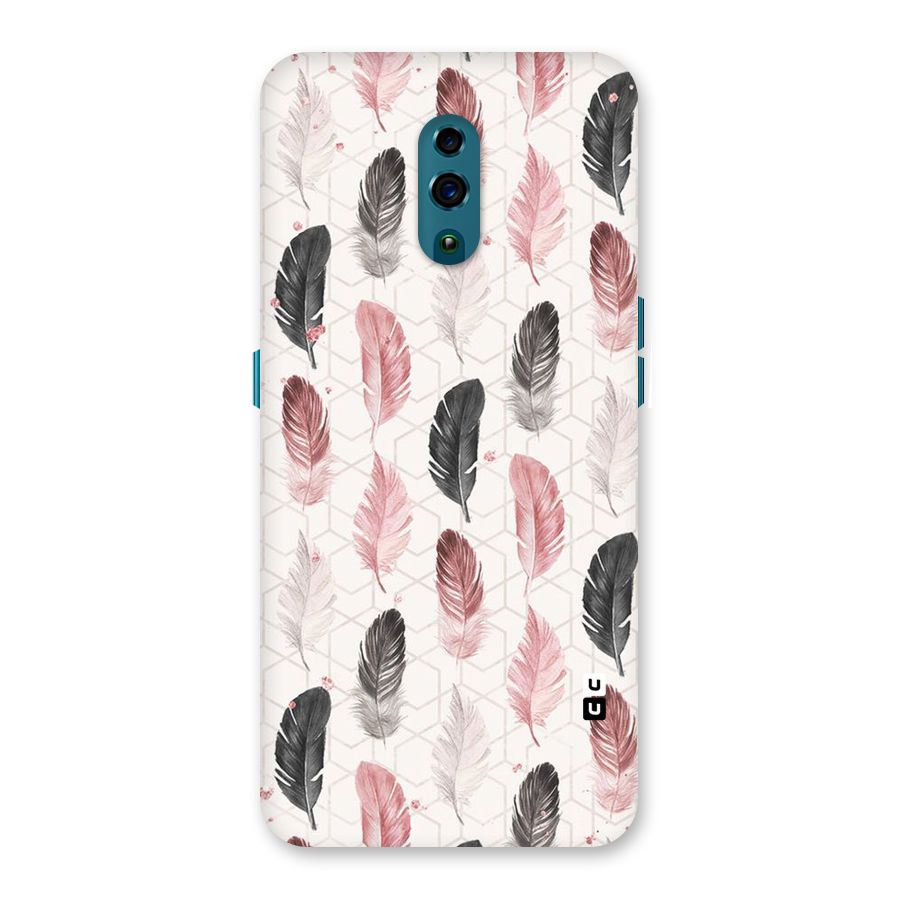 Feather Line Pattern Back Case for Oppo Reno