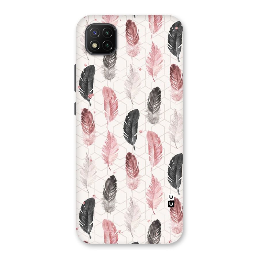 Feather Line Pattern Back Case for Poco C3