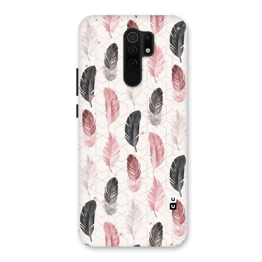 Feather Line Pattern Back Case for Poco M2