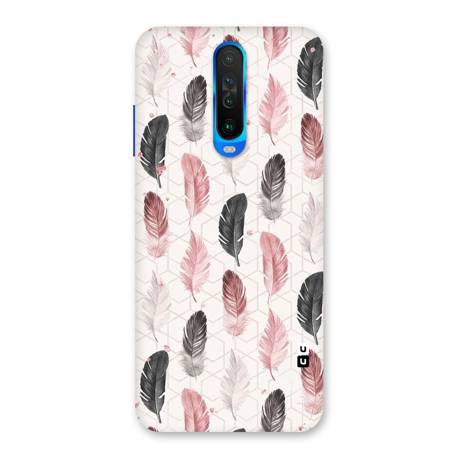Feather Line Pattern Back Case for Poco X2