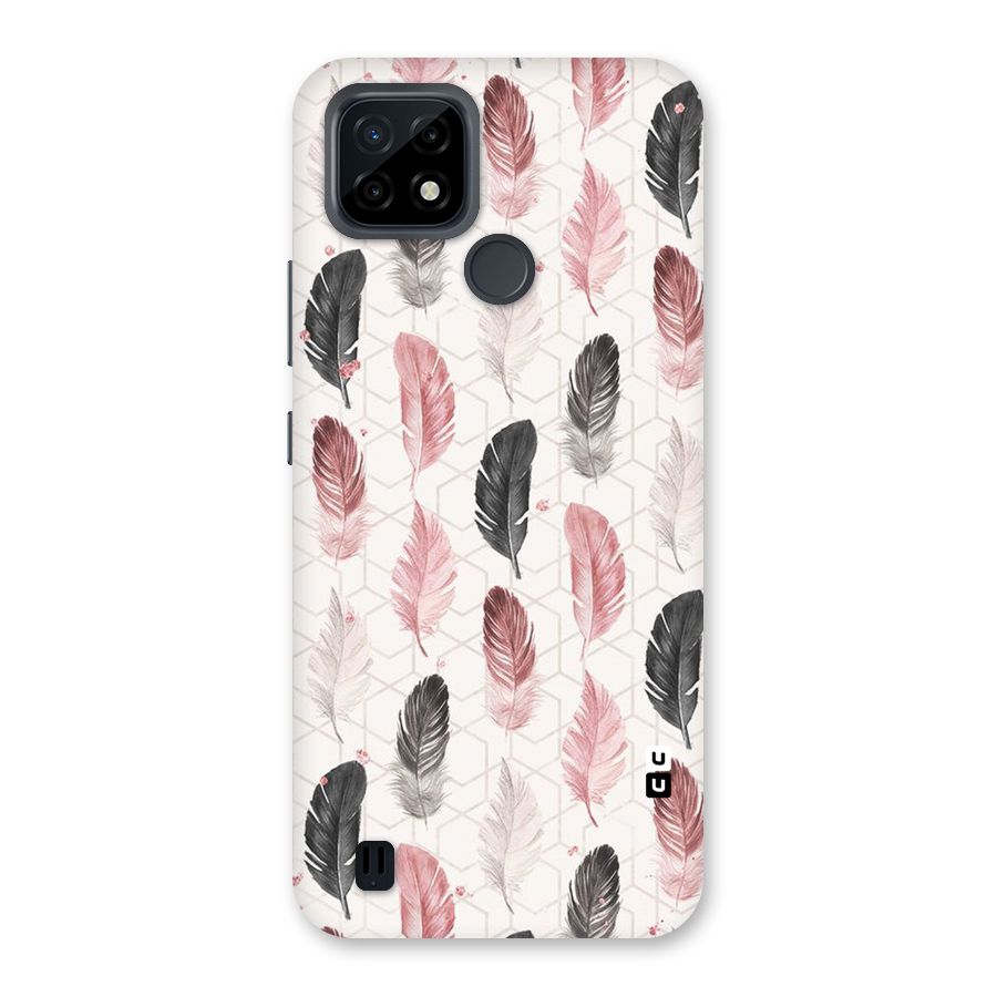 Feather Line Pattern Back Case for Realme C21