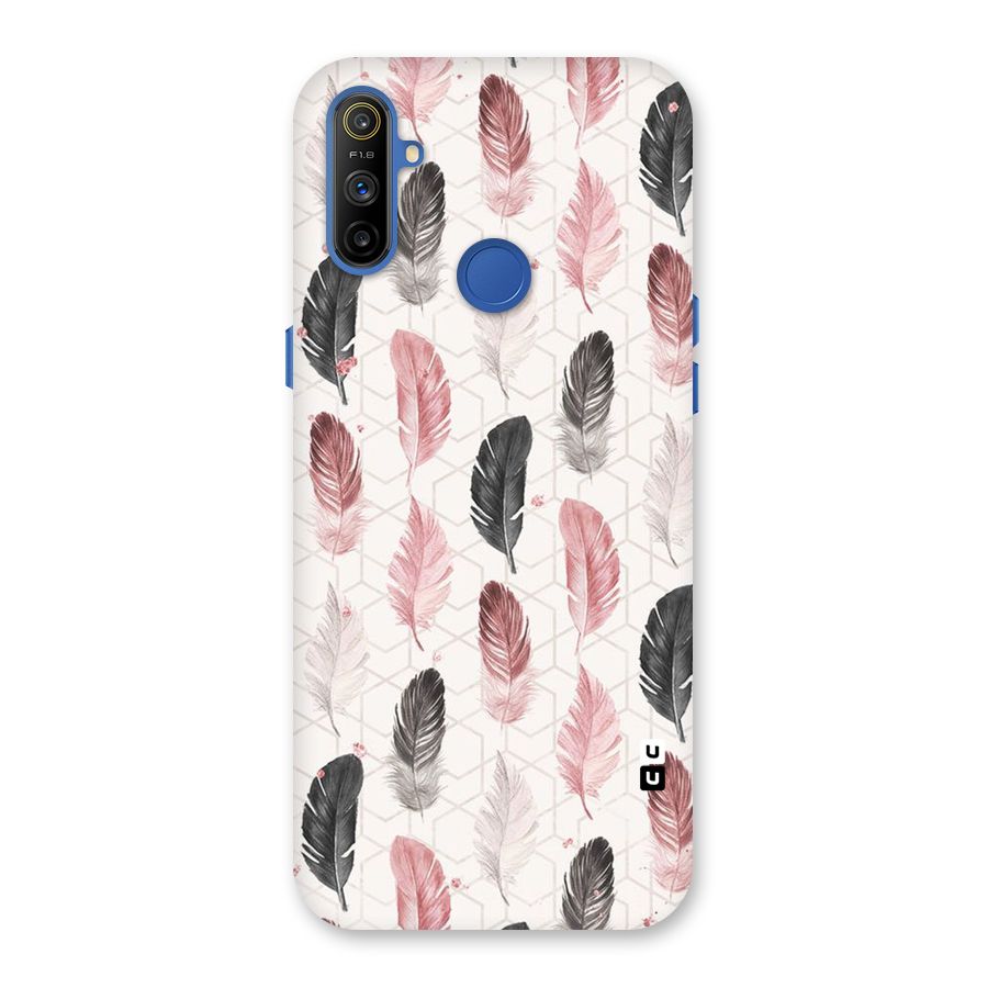 Feather Line Pattern Back Case for Realme Narzo 10A