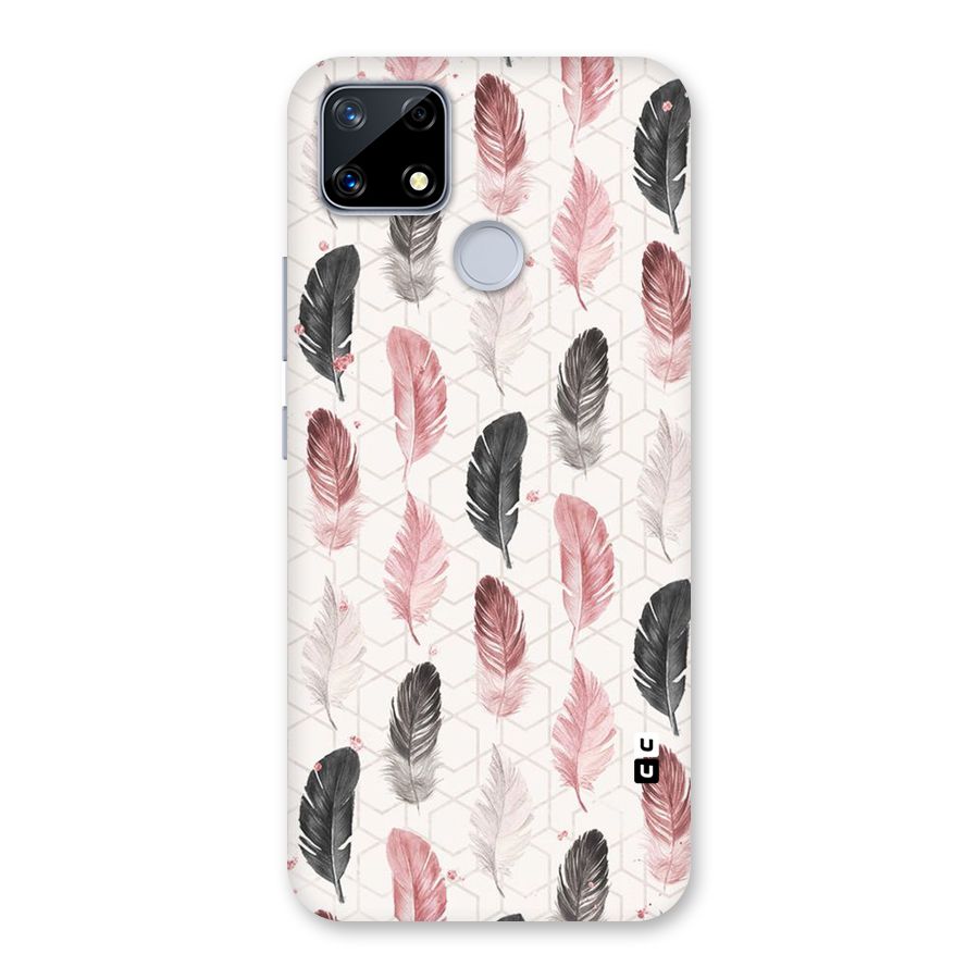 Feather Line Pattern Back Case for Realme Narzo 20