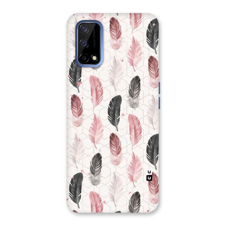 Feather Line Pattern Back Case for Realme Narzo 30 Pro
