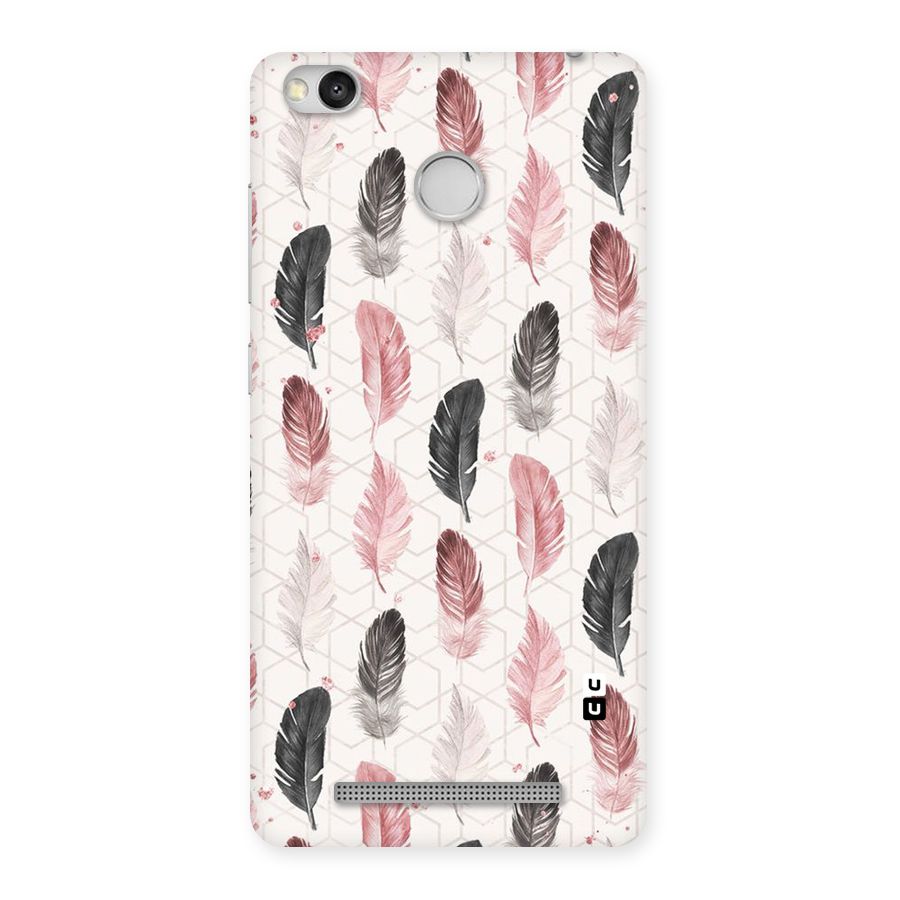 Feather Line Pattern Back Case for Redmi 3S Prime