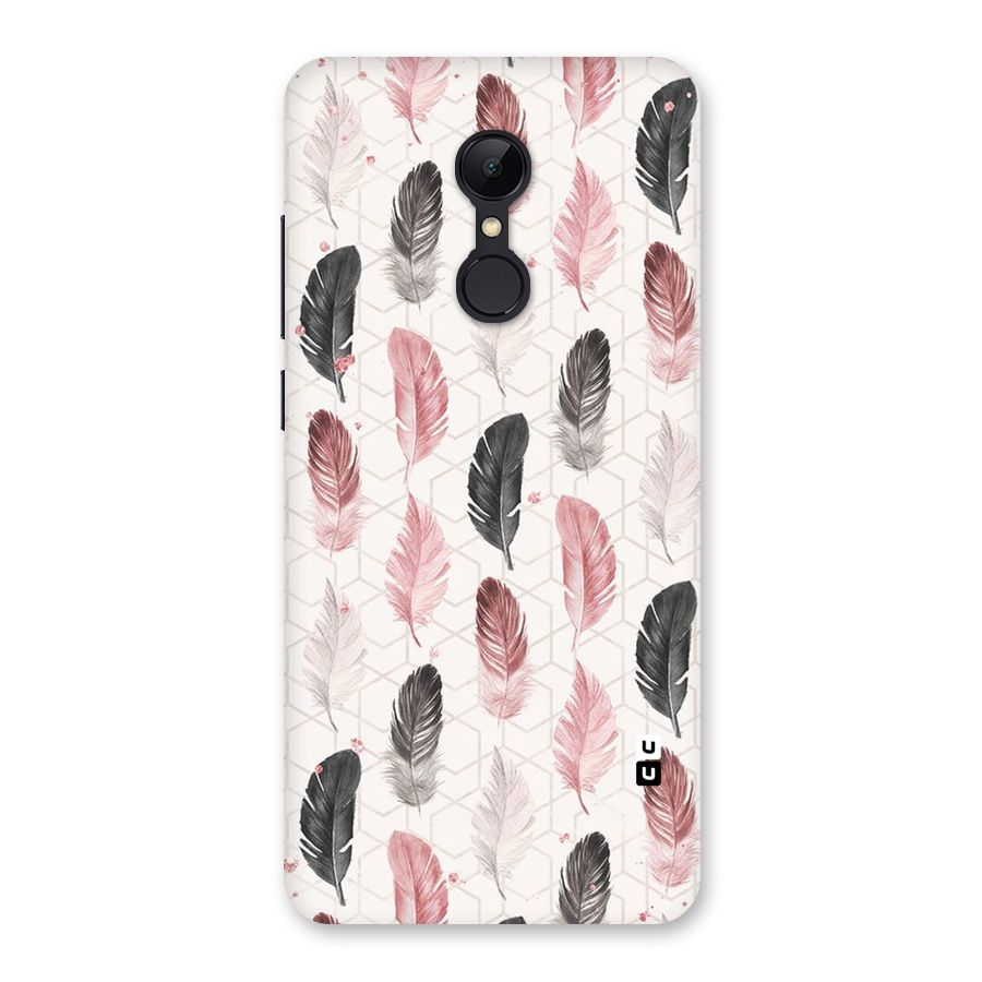 Feather Line Pattern Back Case for Redmi 5