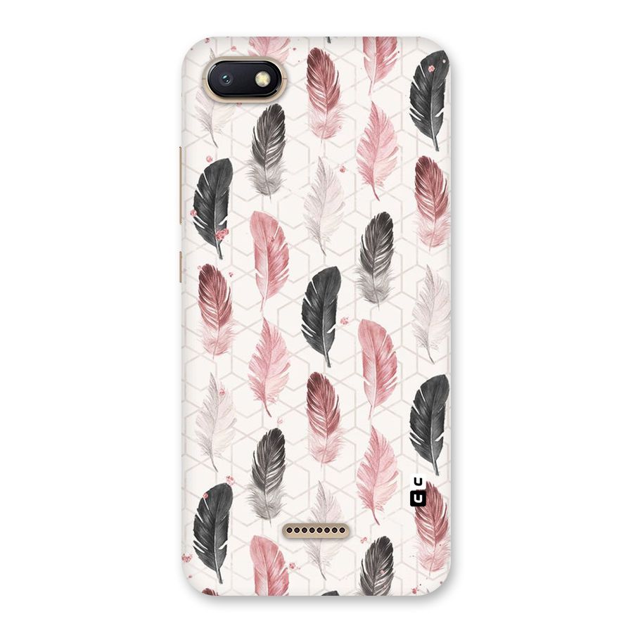 Feather Line Pattern Back Case for Redmi 6A