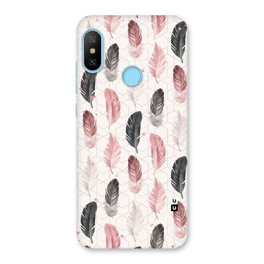 Feather Line Pattern Back Case for Redmi 6 Pro