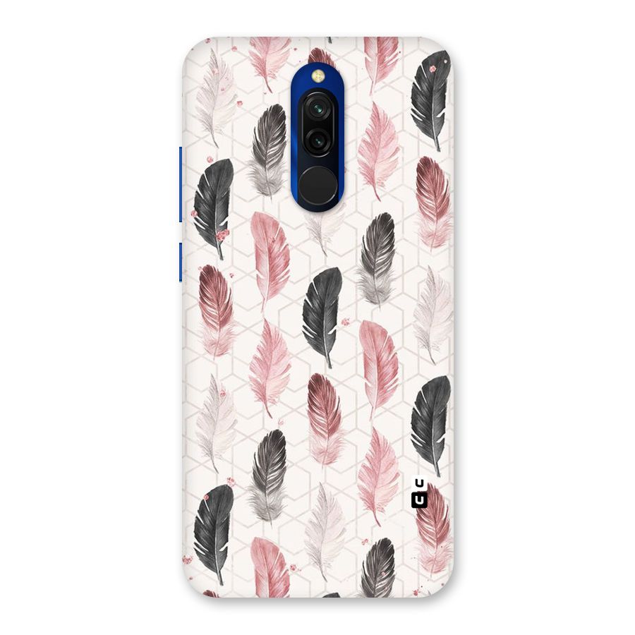 Feather Line Pattern Back Case for Redmi 8