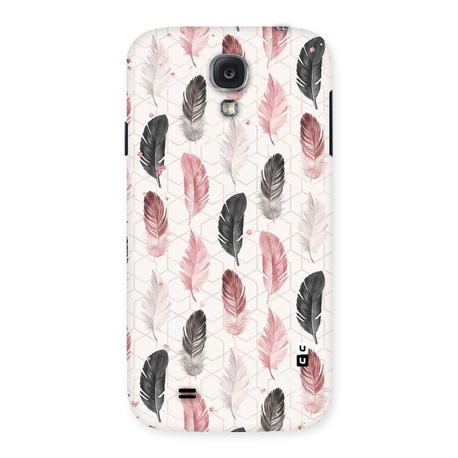 Feather Line Pattern Back Case for Samsung Galaxy S4