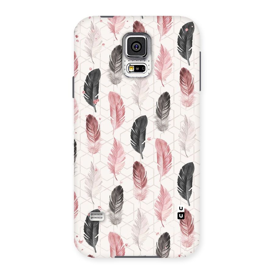 Feather Line Pattern Back Case for Samsung Galaxy S5