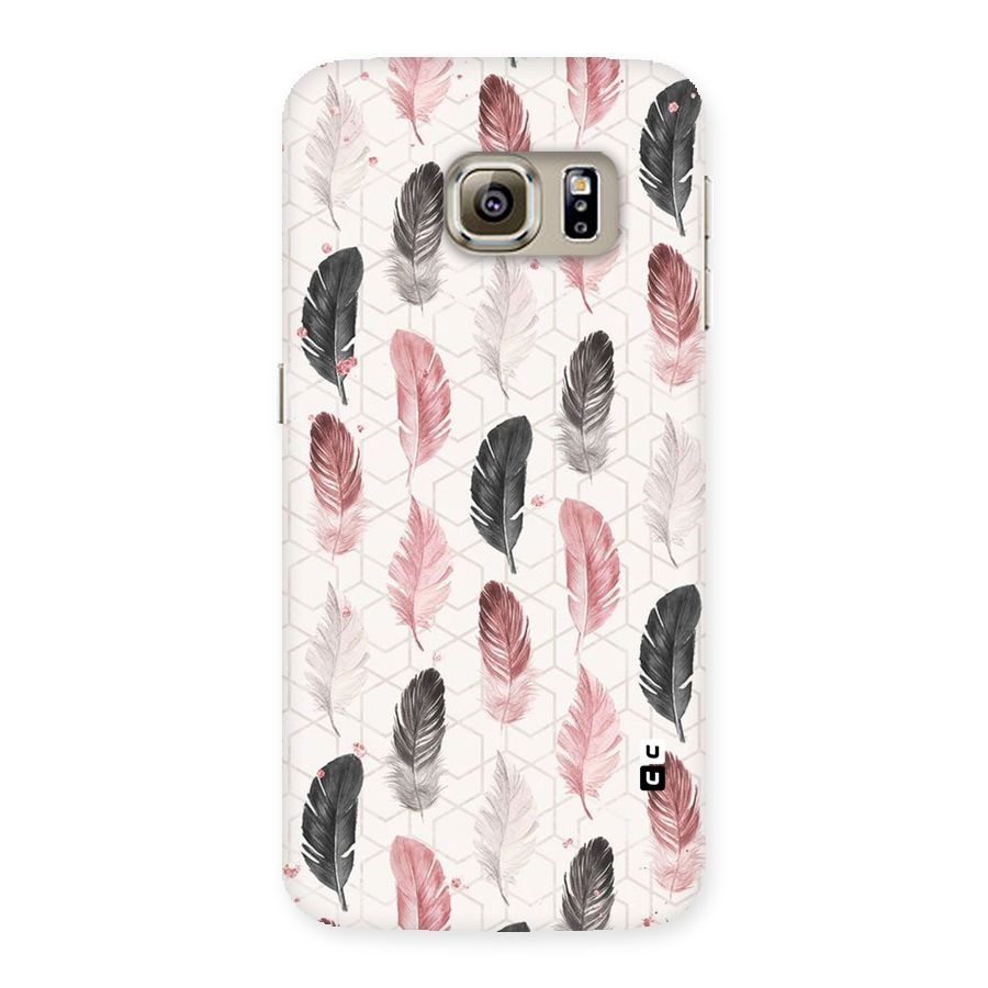 Feather Line Pattern Back Case for Samsung Galaxy S6 Edge Plus