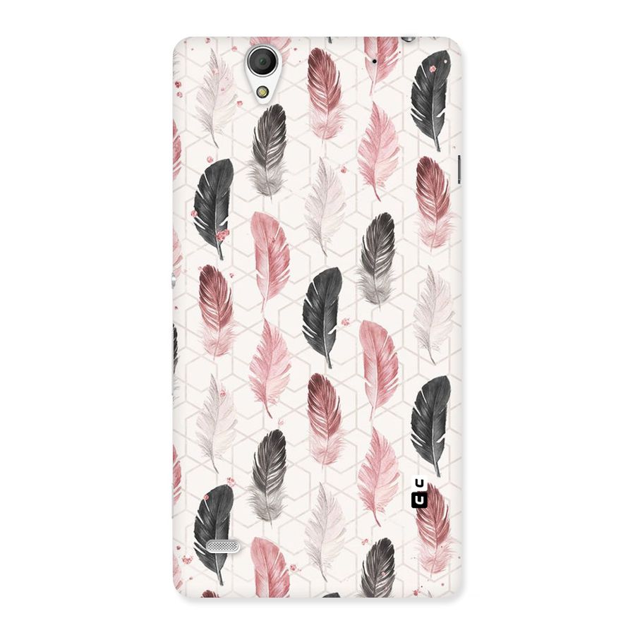Feather Line Pattern Back Case for Sony Xperia C4