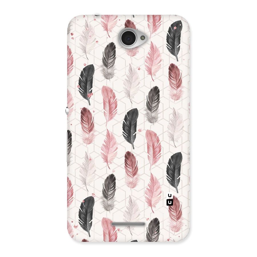 Feather Line Pattern Back Case for Sony Xperia E4