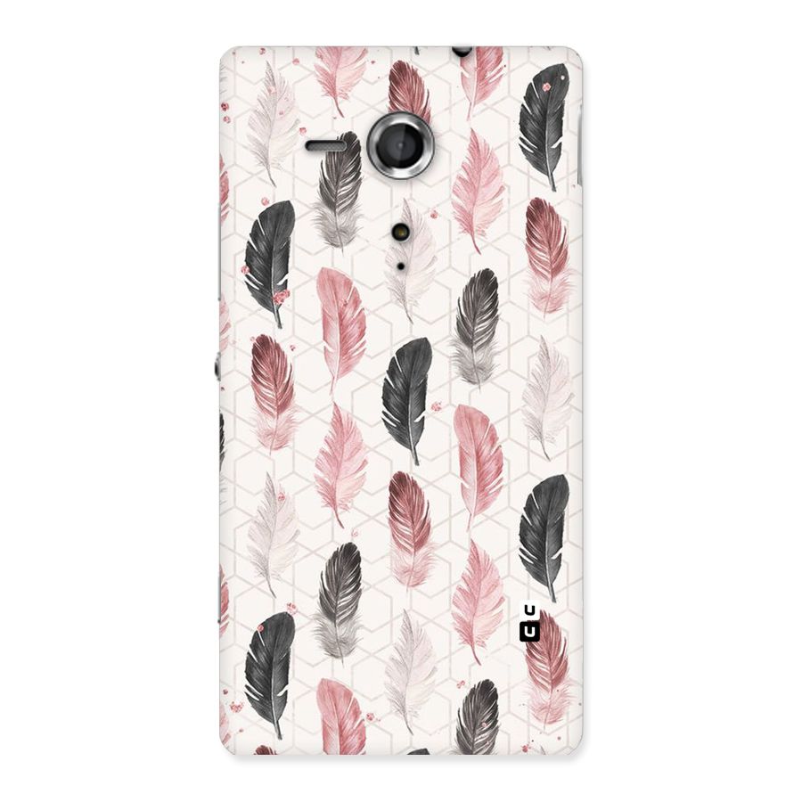 Feather Line Pattern Back Case for Sony Xperia SP