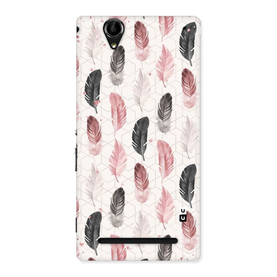 Feather Line Pattern Back Case for Sony Xperia T2