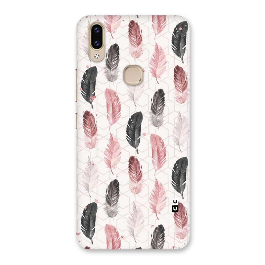 Feather Line Pattern Back Case for Vivo V9 Youth