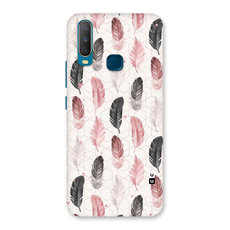 Feather Line Pattern Back Case for Vivo Y11
