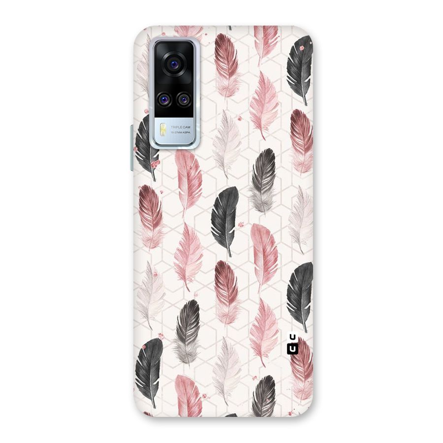 Feather Line Pattern Back Case for Vivo Y31