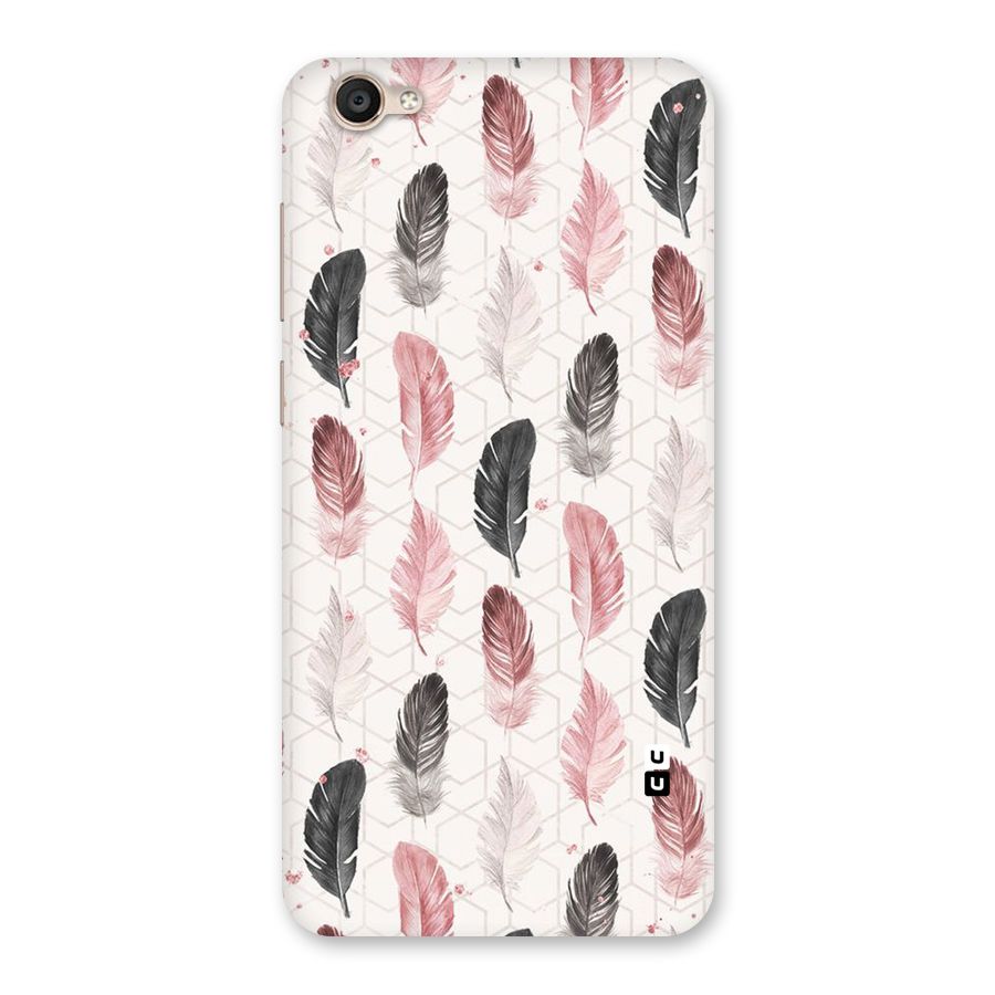 Feather Line Pattern Back Case for Vivo Y55s