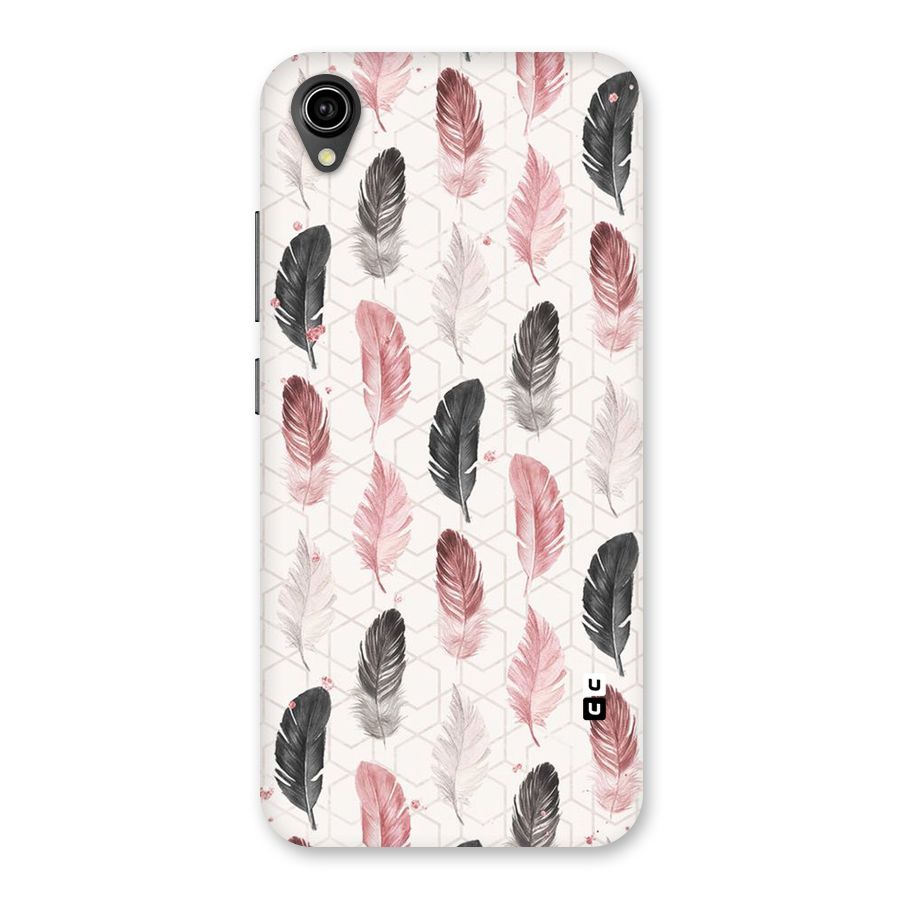 Feather Line Pattern Back Case for Vivo Y90
