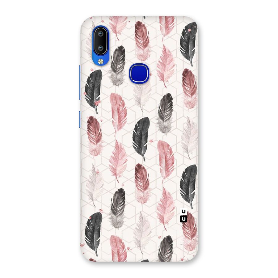Feather Line Pattern Back Case for Vivo Y91