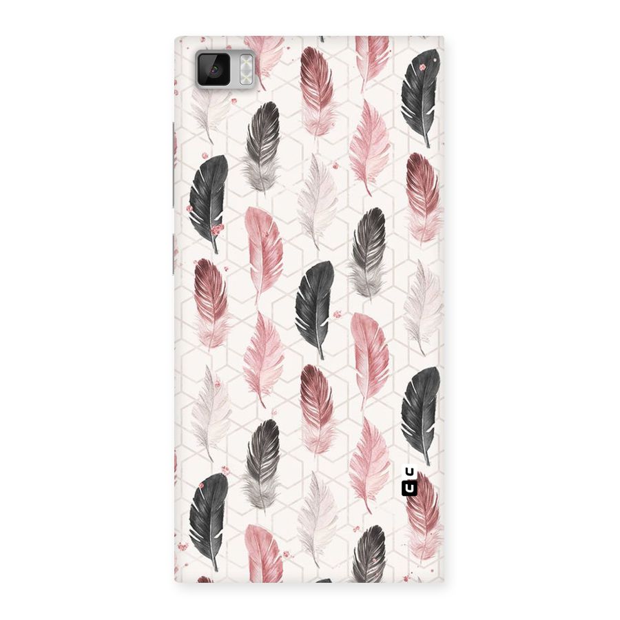Feather Line Pattern Back Case for Xiaomi Mi3