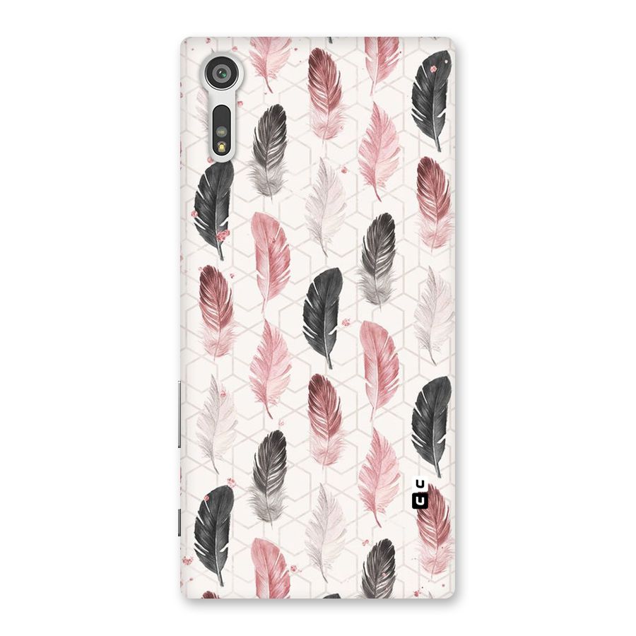 Feather Line Pattern Back Case for Xperia XZ