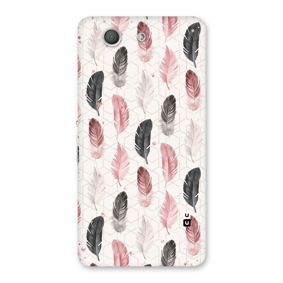 Feather Line Pattern Back Case for Xperia Z3 Compact