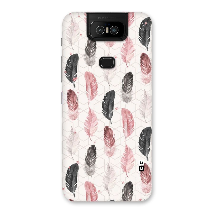 Feather Line Pattern Back Case for Zenfone 6z