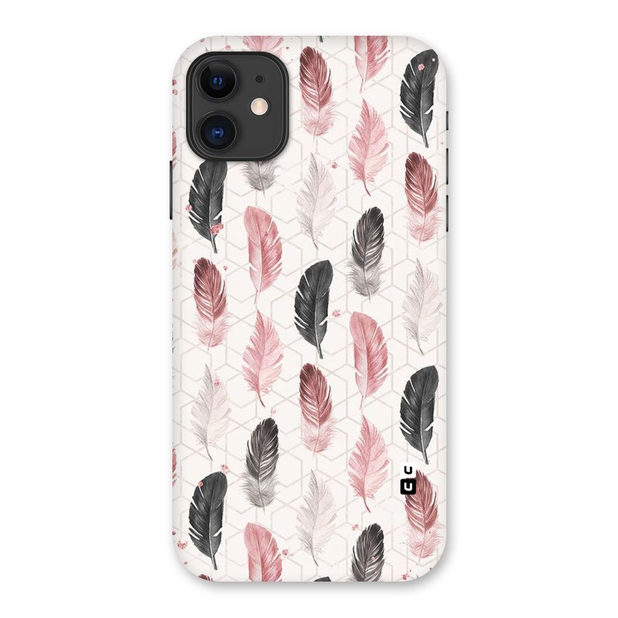 Feather Line Pattern Back Case for iPhone 11