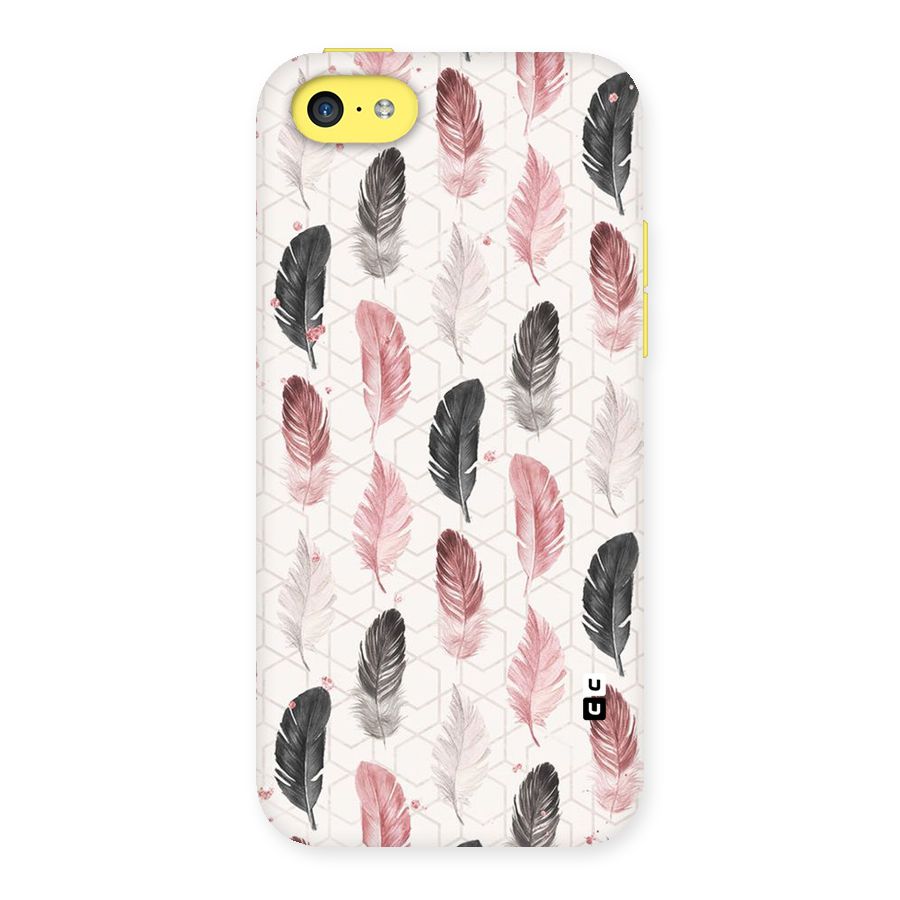 Feather Line Pattern Back Case for iPhone 5C