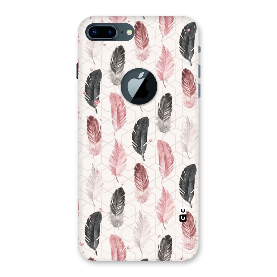Feather Line Pattern Back Case for iPhone 7 Plus Logo Cut