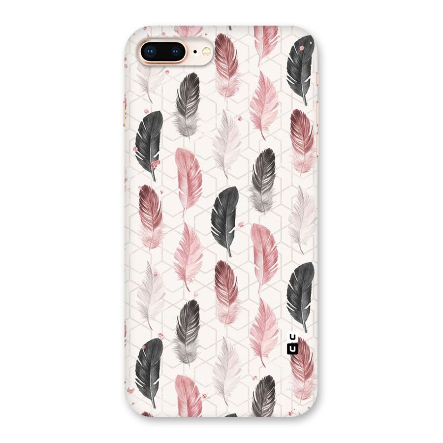 Feather Line Pattern Back Case for iPhone 8 Plus